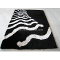 Tapis Shaggy Soie Polyester avec Design